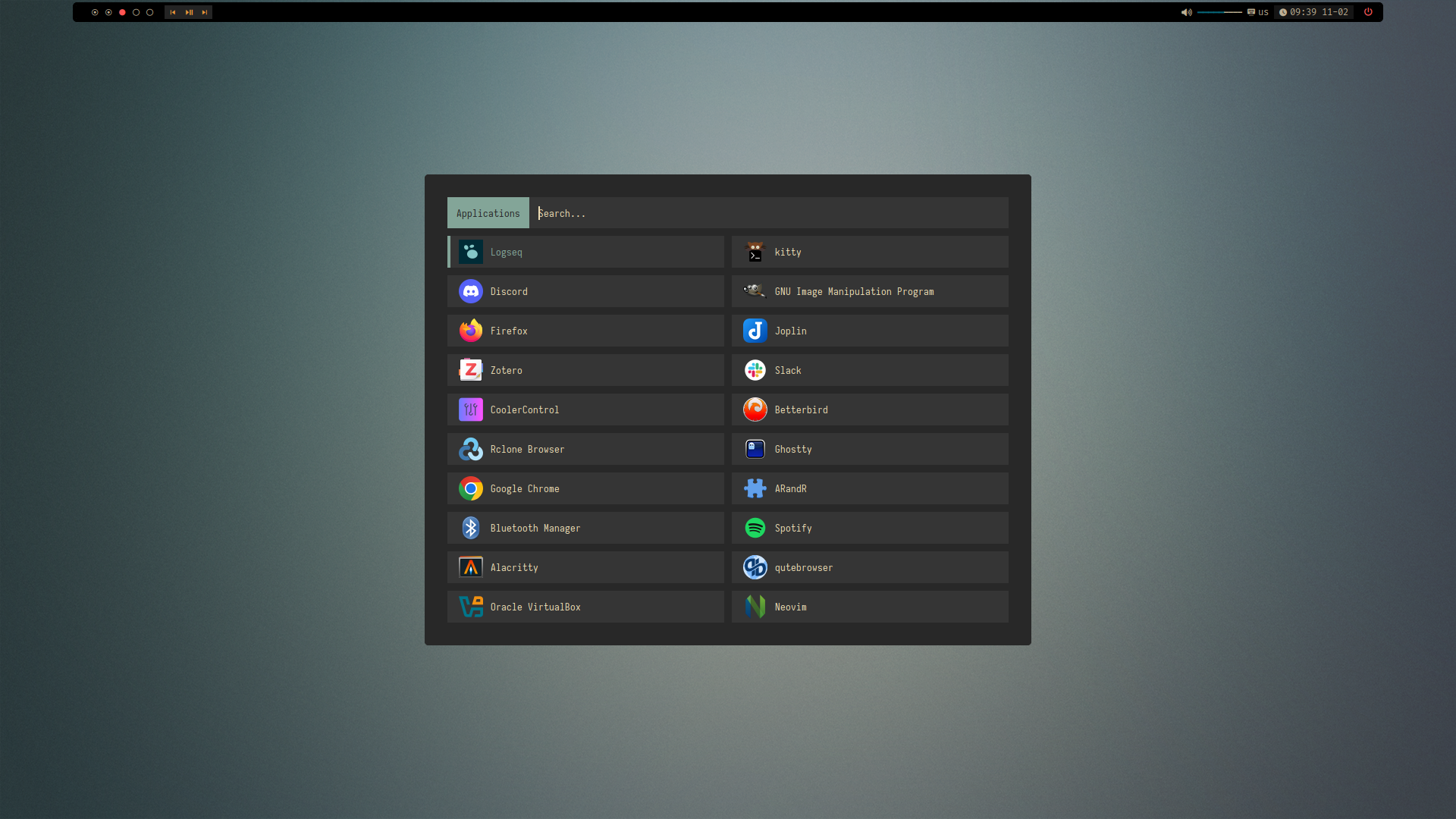 Rofi launcher